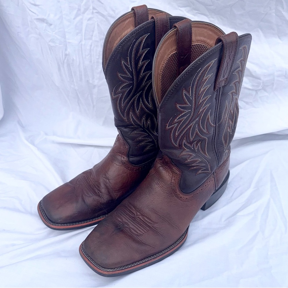Ariat Sport Wide Square Toe Western Cowboy Boot 10035996 Men’s 11.5 - Picture 2 of 13